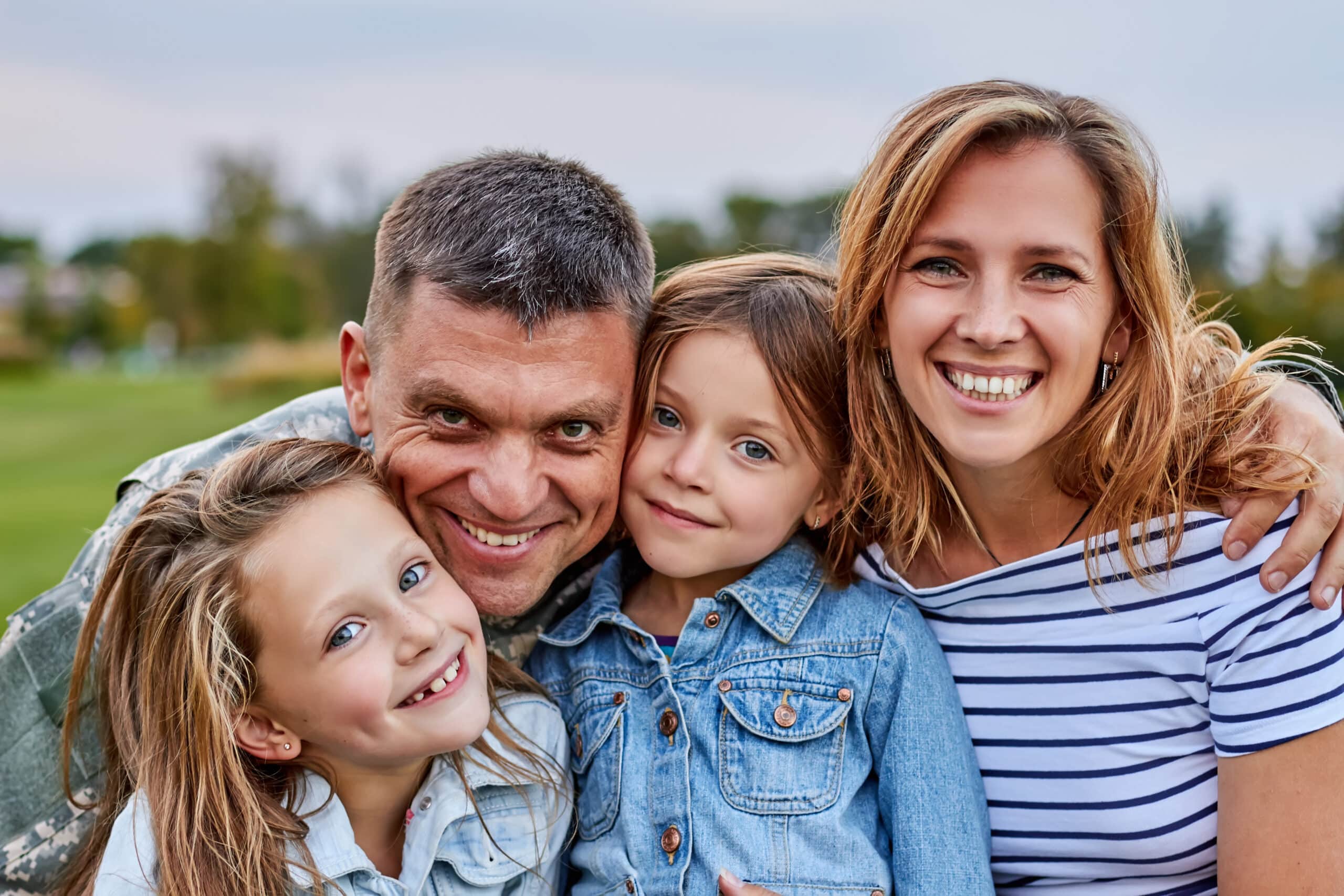 portrait of happy family.